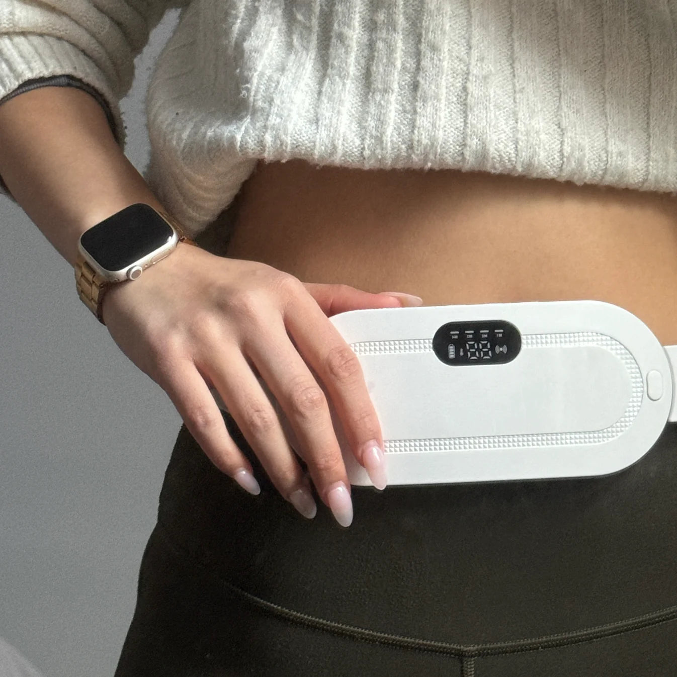 THEA™ Cordless Heating & Massage Pad – Fast Relief for Menstrual Cramps